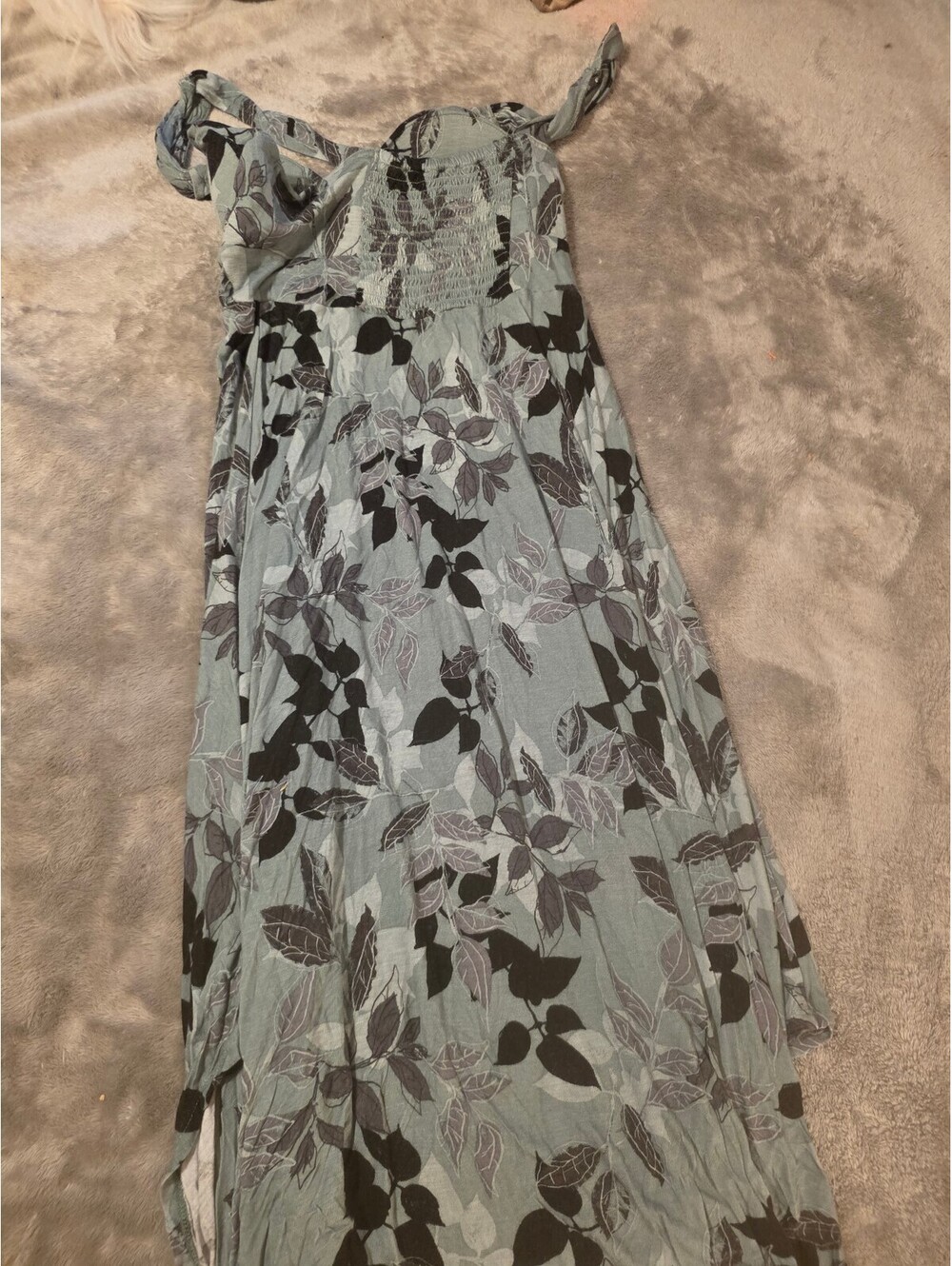 American Rag Floral Maxi Dress with Tie Straps size m